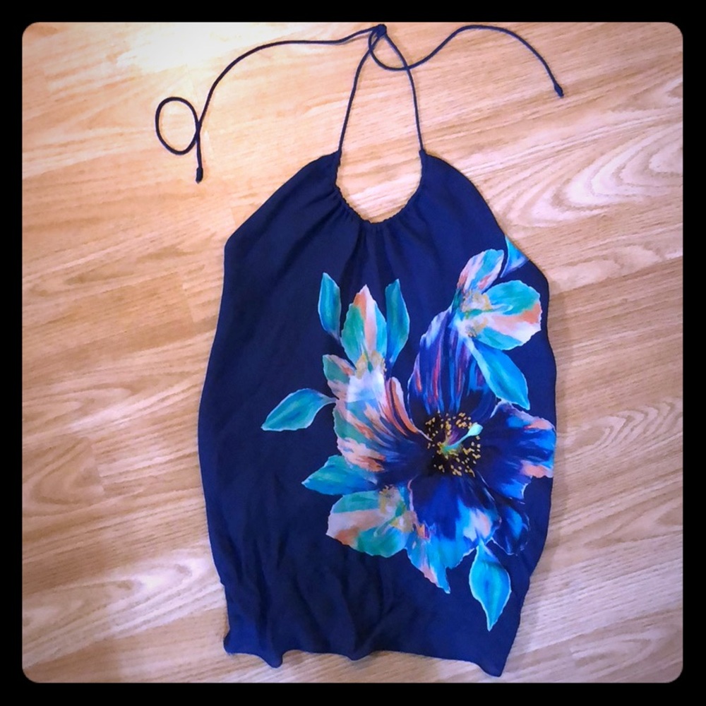 Ramy Brook Silk Tie Top